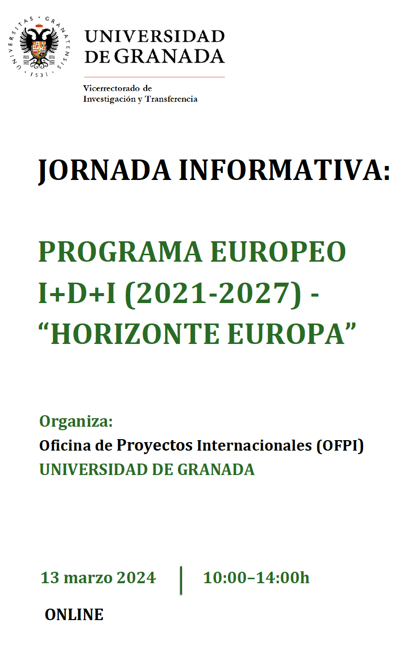 Programa Europeo I+D+I (2021-2027). Horizonte Europa / Pilar II